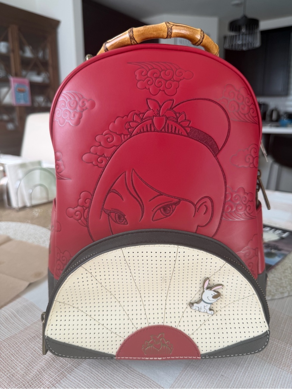 Loungefly Mulan Fan Pin Backpack